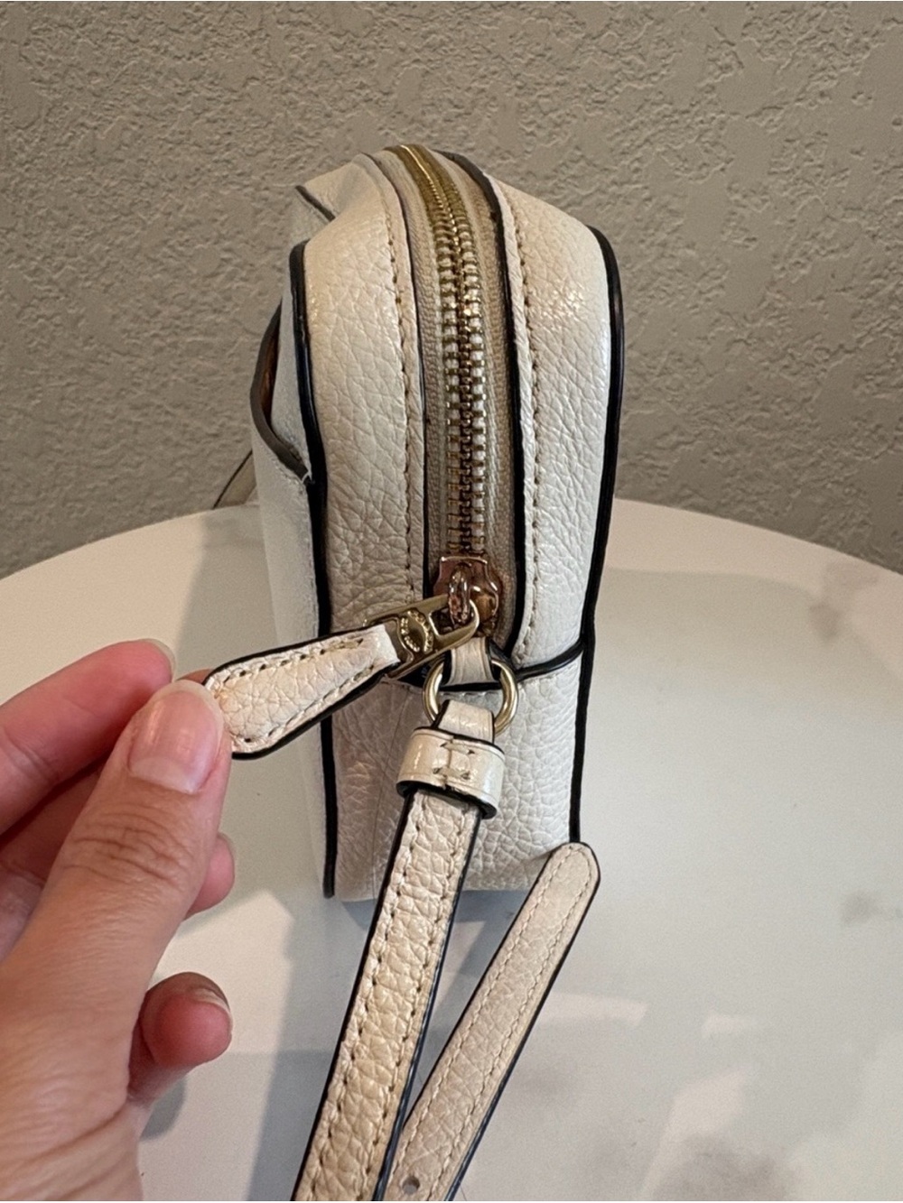 Coach Chalk Pebbled Leather Crossbody Bag - Picture 5 of 12